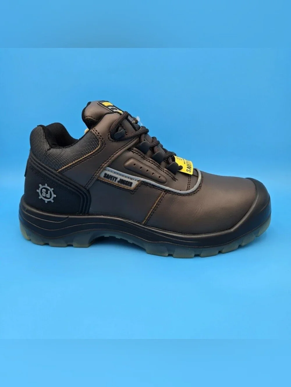 Men's Work Shoes SAFETY JOGGER PLUTO Dark Bronw/Black Steel Toe New